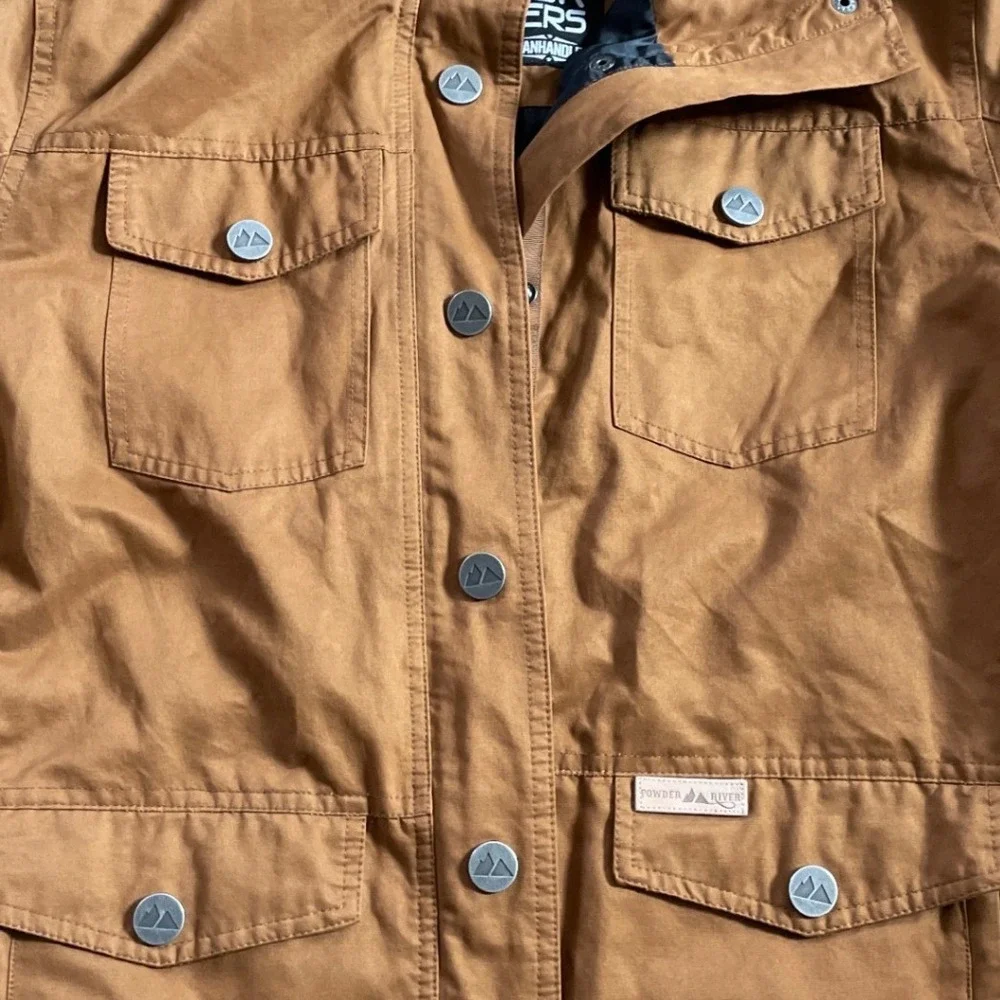 Powder River Outfitters Panhandle Collection Mens XL Brown Field Utility Jacket